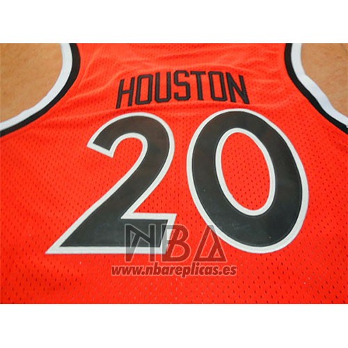 Camiseta New York Knicks Allan Houston NO 20 Retro Naranja